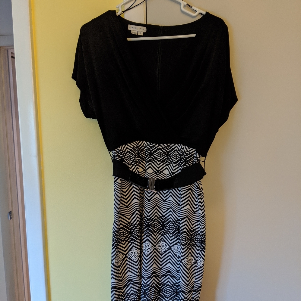 Black and white dress